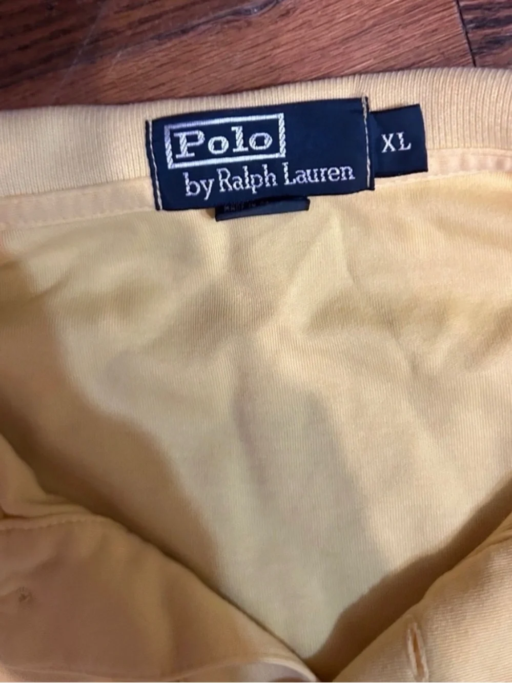 Ralph Lauren Yellow Polo Shirt with Purple Pony